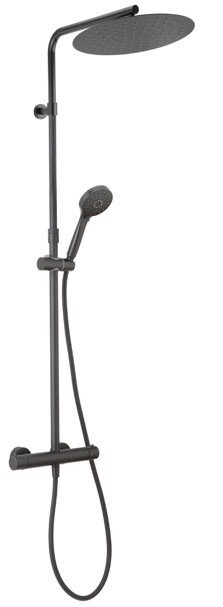 Душевая стойка Cisal Tayrona со смесителем черный матовый RDC8420D40