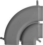 Колено двойное Zehnder ComfoFresh CK 300H 990322021