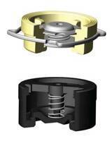 Клапан обратный осевой межфланцевый Hogfors CA7441 PN 16 DN 80 латунь/нержавеющая сталь CA74410080