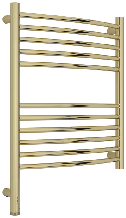 Полотенцесушитель электрический Сунержа Богема 3.1 выгнутая 600x500 мм МЭМ нижнее слева шампань 02-6002-6050