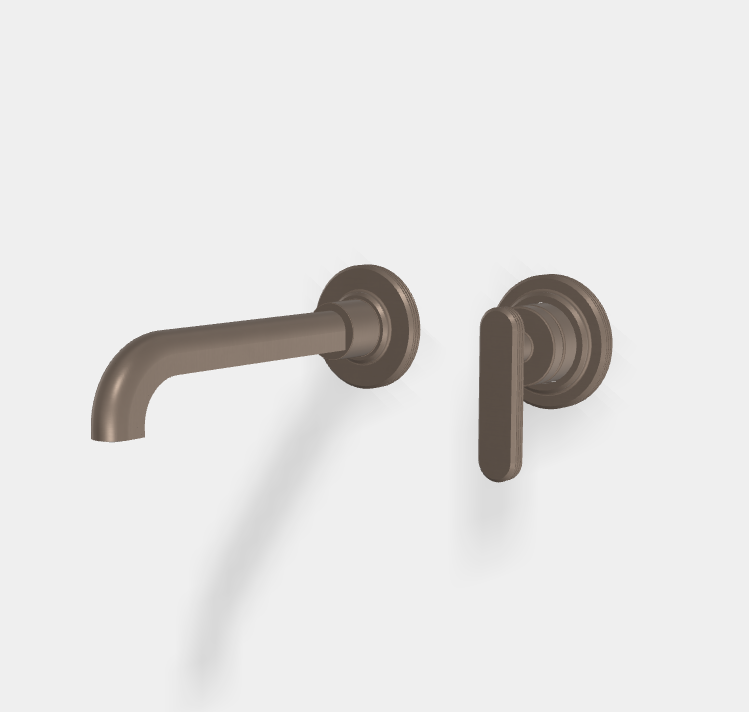 Смеситель для раковины настенный Fima Carlo Frattini Park Lane Brushed Moka Bronze PVD F1301WLX9KS