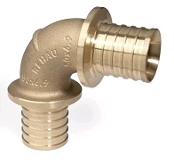 Угольник 90° REHAU RAUTITAN RX+ 32 мм бронза 14570243001