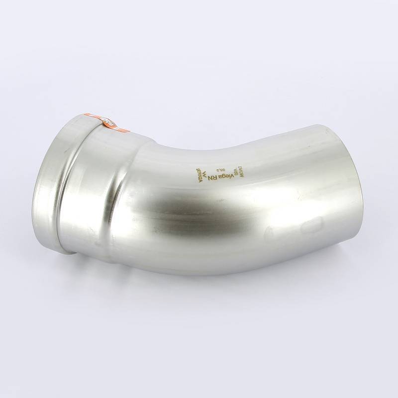 Угольник-вставка 45° пресс Viega Sanpress Inox XL 88.9 мм нержавеющая сталь 482695