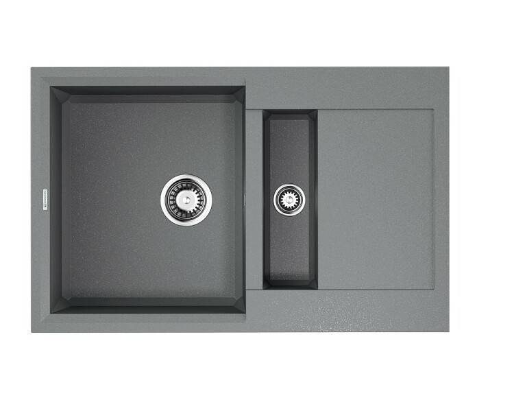 Кухонная мойка OMOIKIRI Sakaime 780-2 780x500 мм 2 чаши Leningrad grey 4993559