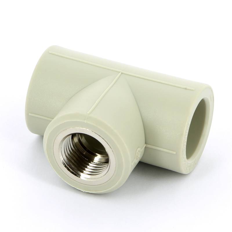 Тройник полипропиленовый FV-Plast 25х1/2х25 мм с внутренней резьбой 222026