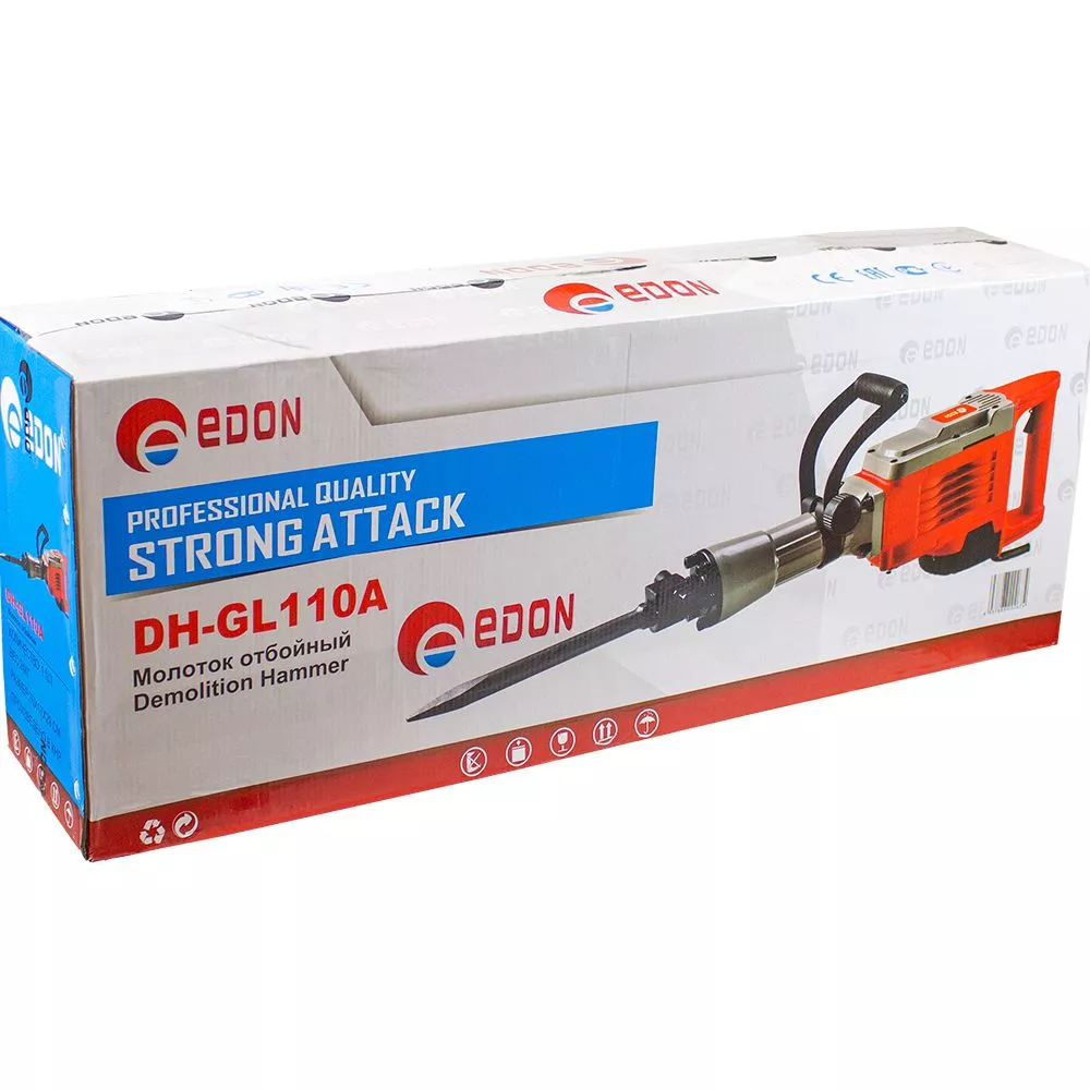 Отбойный молоток Edon DH-GL110A 1500 Вт 20 Дж DH-GL110A