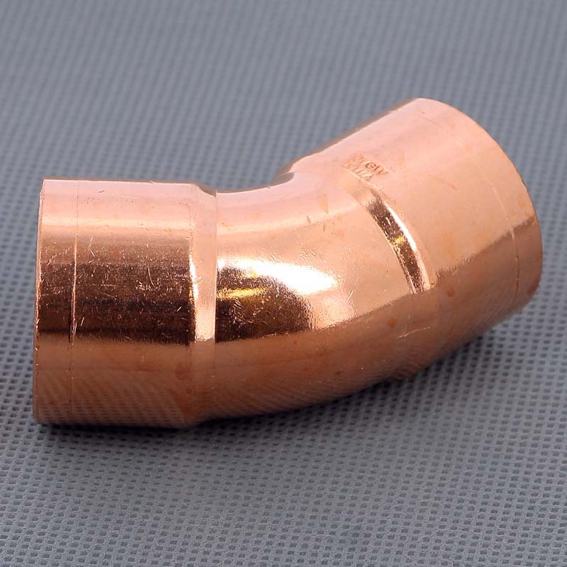 Угол двухраструбный 45 градусов пайка Viega 35 мм 104016