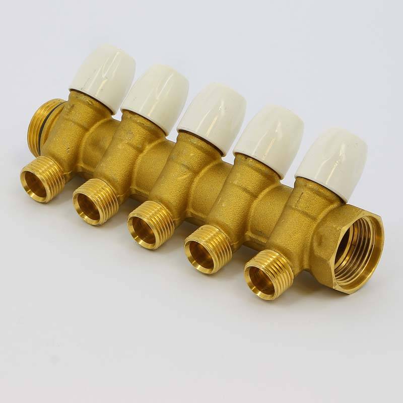 Коллектор Tiemme 1860 1 НВ 5 выходов 1/2 Н 36 мм с утолщенными стенками 1860033