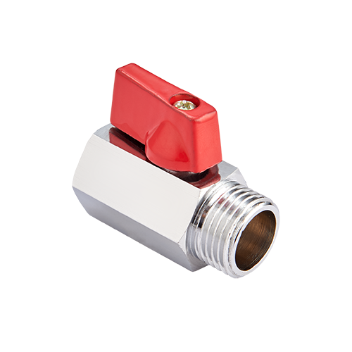 Кран шаровый мини MVI 1/2 дюйма внутренняя-наружная резьба ABV.466.04