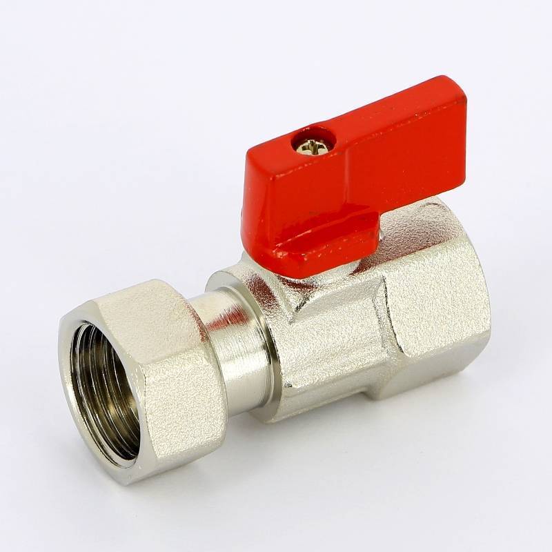 Кран шаровой мини Uni-Fitt ВВ 1/2 с накидной гайкой 122N2000