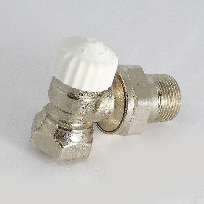 Вентиль термостатический Uni-Fitt угловой HB 3/4 никелированный 165N3000