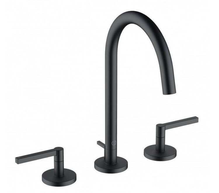 Смеситель для раковины Kludi Nova Fonte Puristic однорычажный черный матовый 201433915