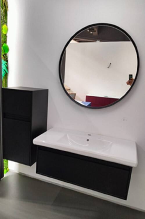 Комплект мебели Villeroy & Boch Antheus тумба раковина шкаф зеркало Black Ash 4A09A5R1/B06610PW/B06700PW/B30500PW