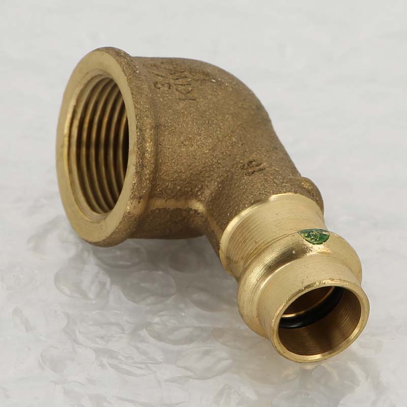 Угол 90° пресс-В бронзовый Viega Sanpress 15х3/4 314385