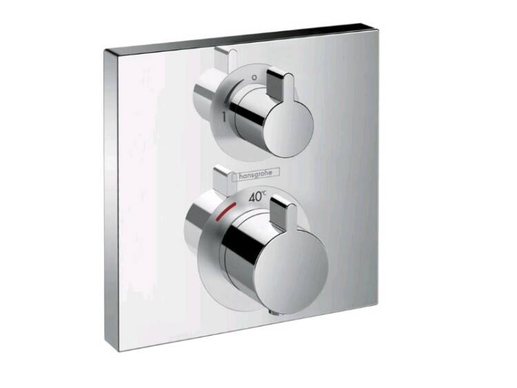 Смеситель для душа Hansgrohe Ecostat Square термостатический на 2 потребителя хром 15714000