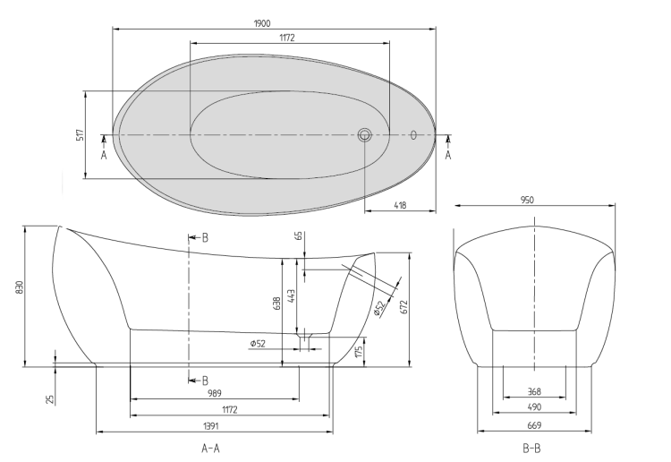 Ванна отдельностоящая Villeroy & Boch Aveo 1990x950x638 мм Quaryl камень белый UBQ194AVE9W1BCVRW