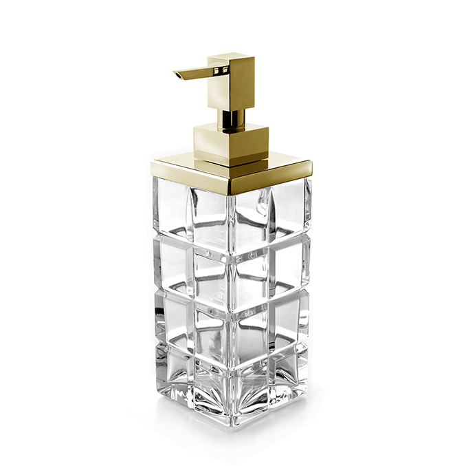 Дозатор для жидкого мыла 3SC Palace 75х75х230 мм золото PA01DAAMGD