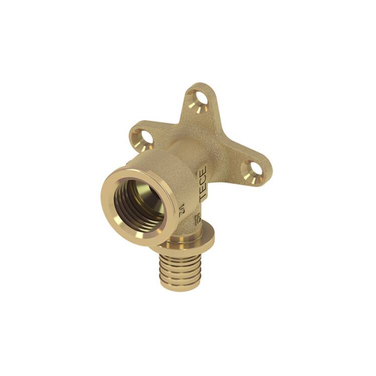 Уголок с настенным креплением TECE TECEflex 25 x 3/4 латунь 768526