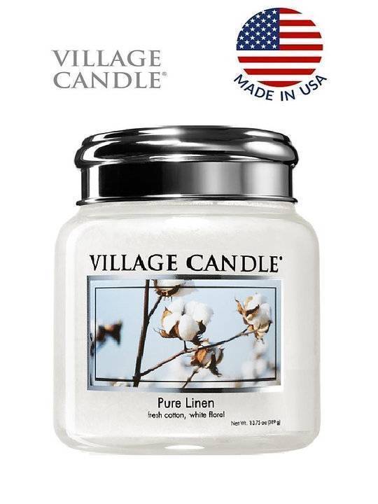 Ароматическая свеча Village Candle Хлопок и лен 92 г 10126