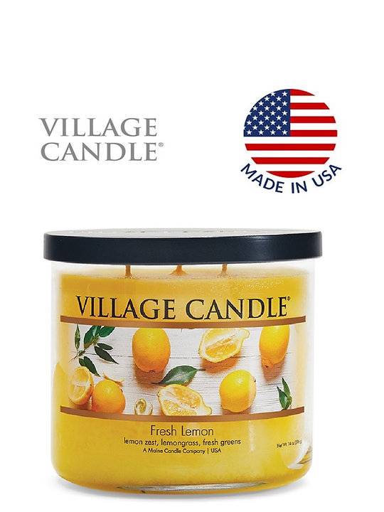 Ароматическая свеча Village Candle Лимонный фреш 396 г 10105