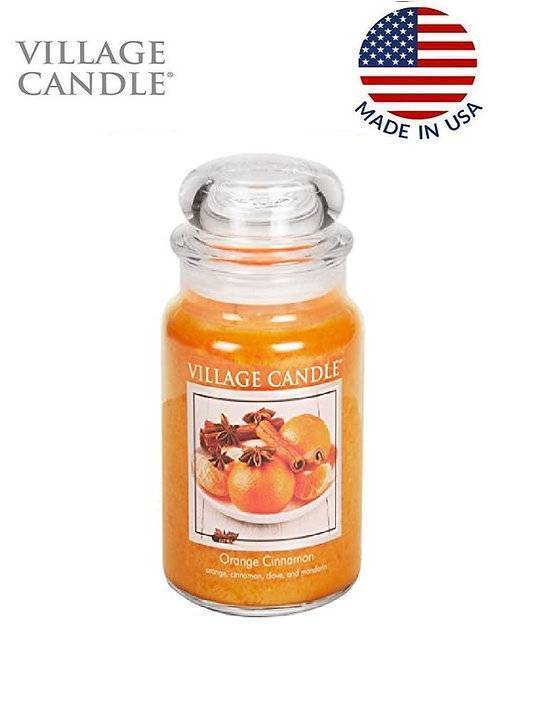 Свеча ароматическая Village Candle Апельсин с корицей 602 г 10049