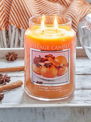 Свеча ароматическая Village Candle Апельсин с корицей 602 г 10049