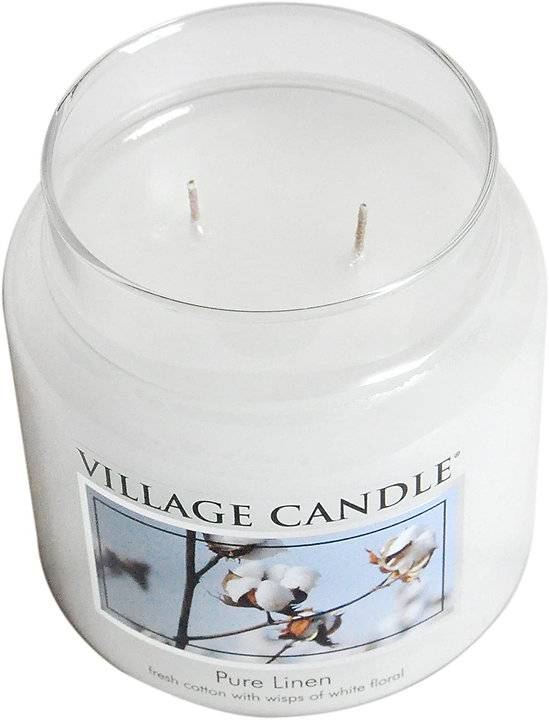 Ароматическая свеча Village Candle Хлопок и лен 92 г 10126