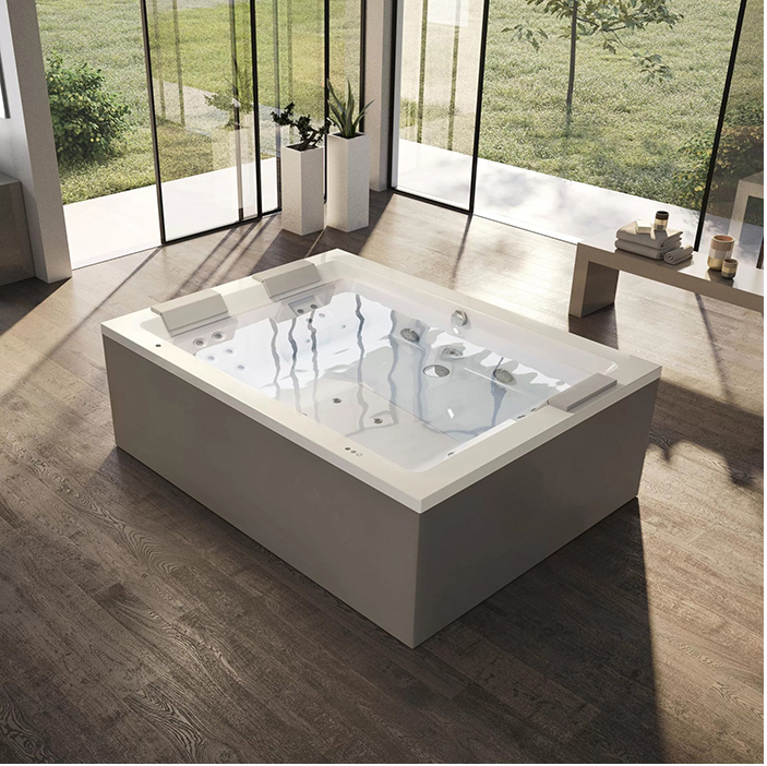 Гидромассажная ванна Jacuzzi Sharp Extra 2000x1500x650 мм Rainbow Clean System белый SHA401E0A00