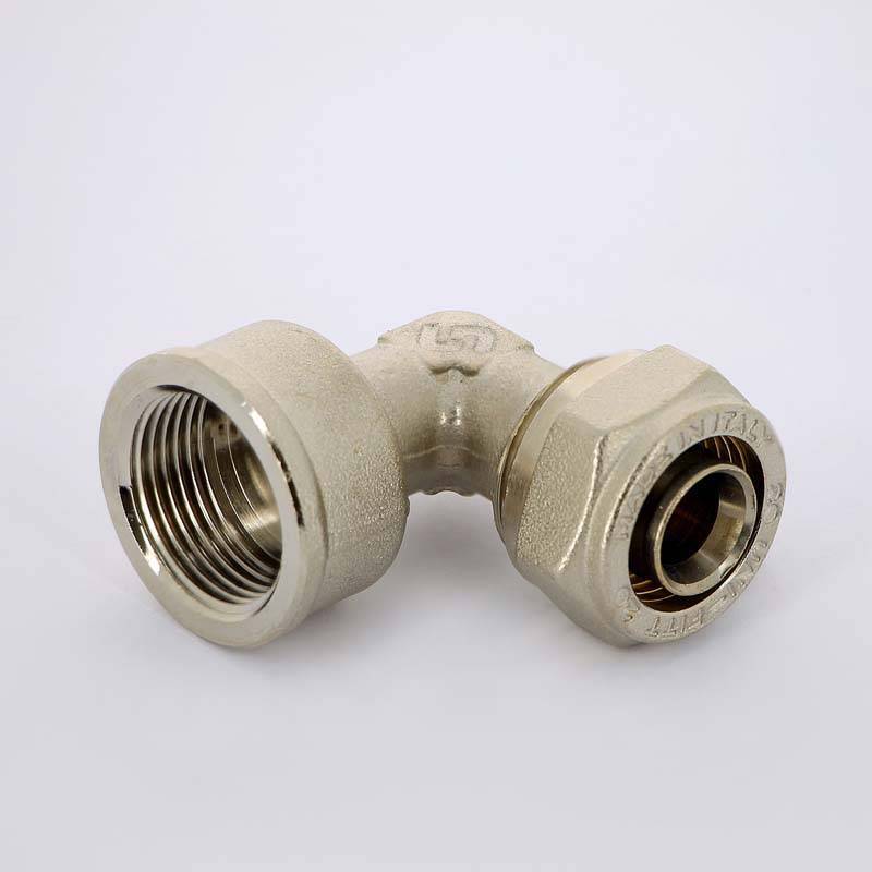 Угольник обжимной Uni-Fitt никелированный 20х3/4 ВР 664N7300