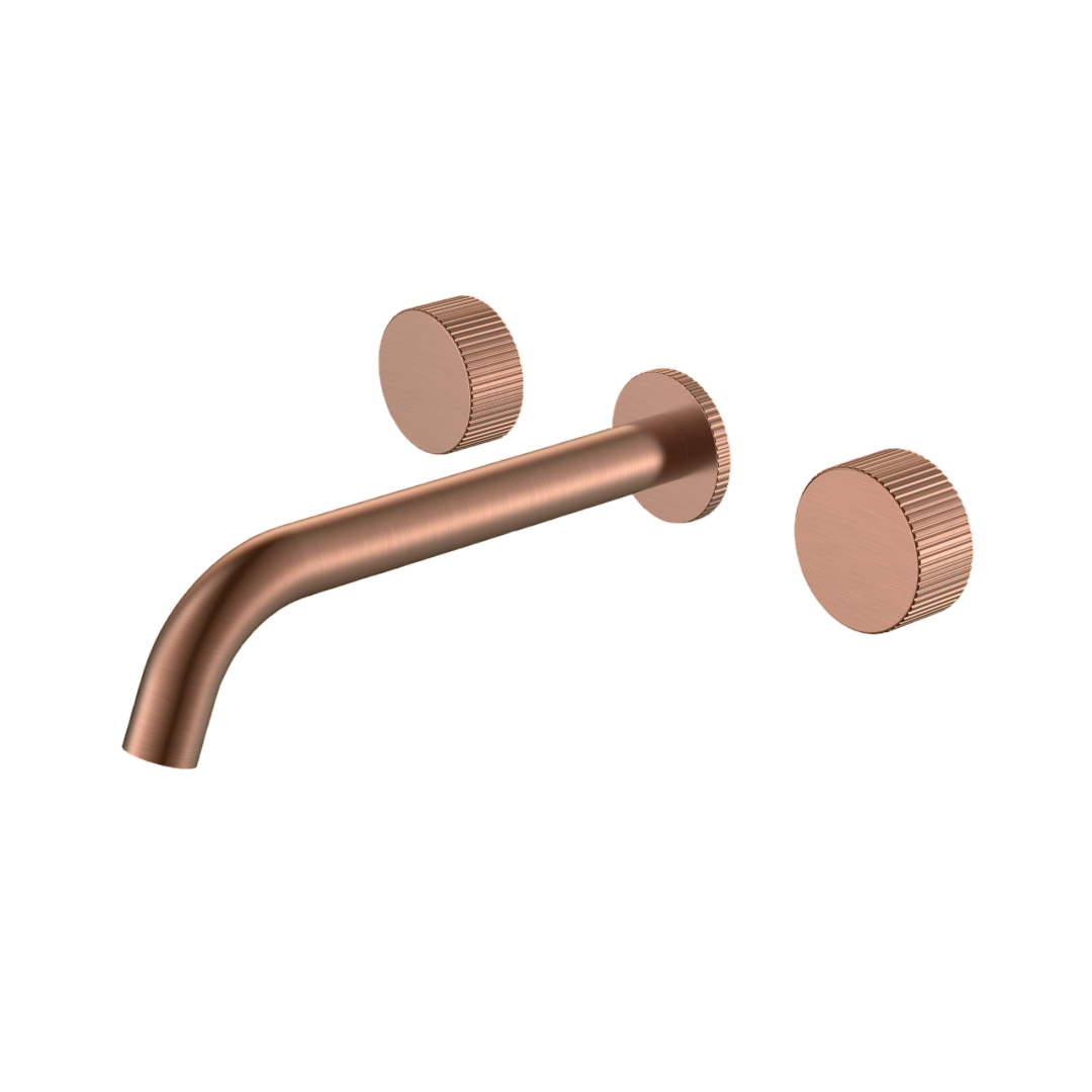 Смеситель для ванны встраиваемый Boheme Stick Linea излив 20.2 см брашированная медь 152-2-CB.3