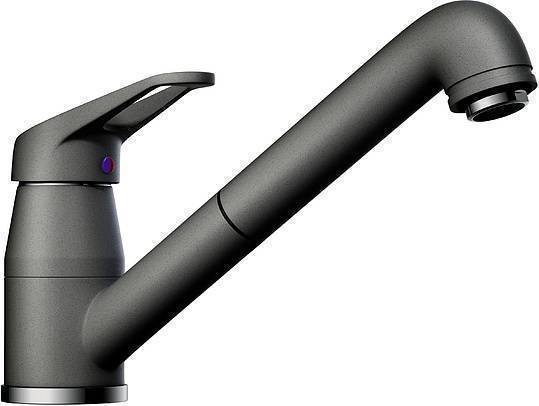 Смеситель для кухни Omoikiri Tateyama-S-PL с выдвижным изливом платина 4994137