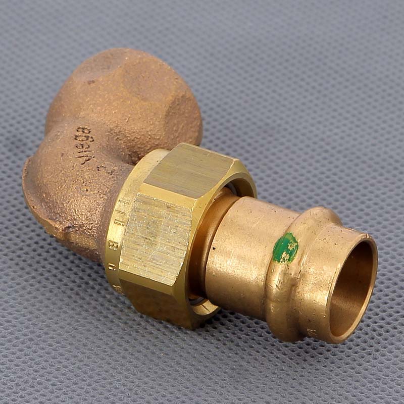 Угол с разъемным соединением пайка-В Viega 18х1/2 коническое уплотнение 119461