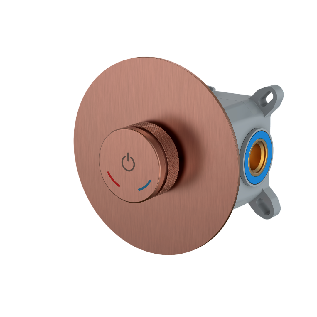 Смеситель для душа Boheme Tech встраиваемый нажимной на 1 потребитель brushed bronze 154-4-BRB