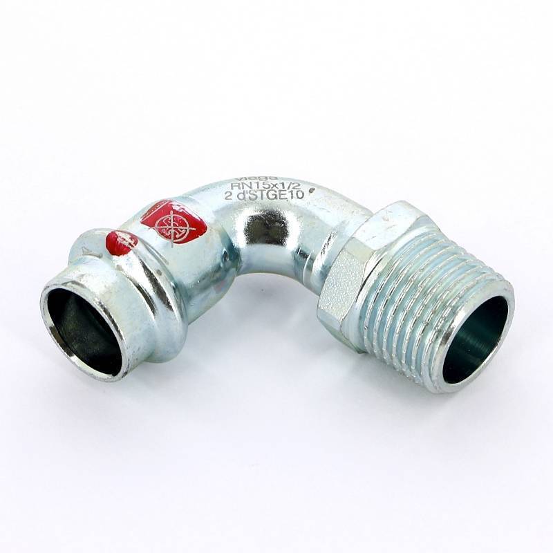 Угол пресс-Н оцинкованная сталь Viega Prestabo 15x1/2 558413