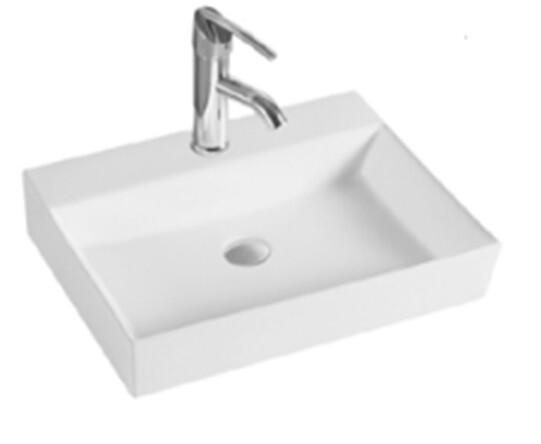 Раковина Splendy Memory 600x450x130 мм 1 отверстие цвет белый ME10560T1NW