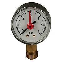 Манометр Watts R225I 1/4 0-10 бар аксиальный R225IY007