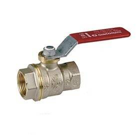 Кран шаровой Giacomini R910 DADO 1 1/4 ВВ ручка-рычаг красный R910X026