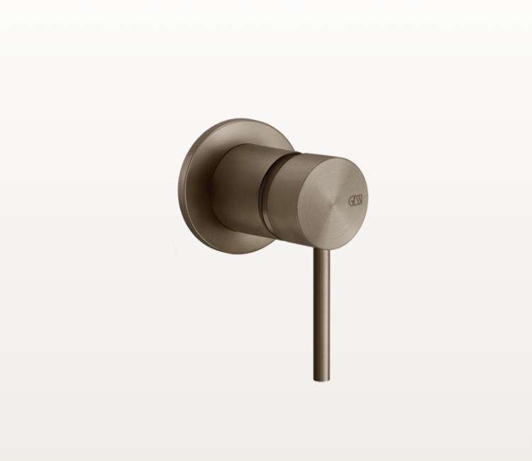 Смеситель для душа, Gessi, 316, на 1 потребитель, настенный встраиваемый, цвет-Coffee Brushed bronze PVD