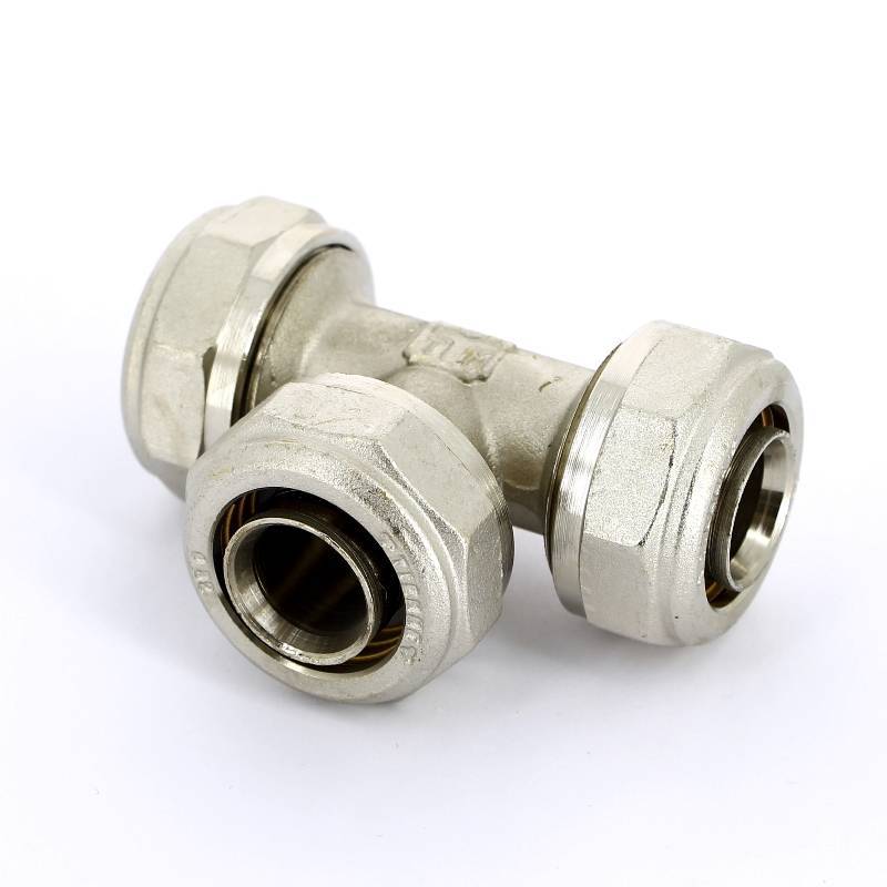 Тройник обжимной никелированный Tiemme 32х3.0 1600054