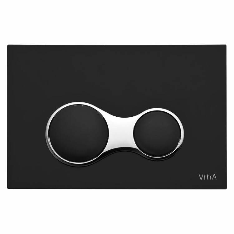 Панель смыва VitrA Sirius 244х165 мм черный матовый 740-0411
