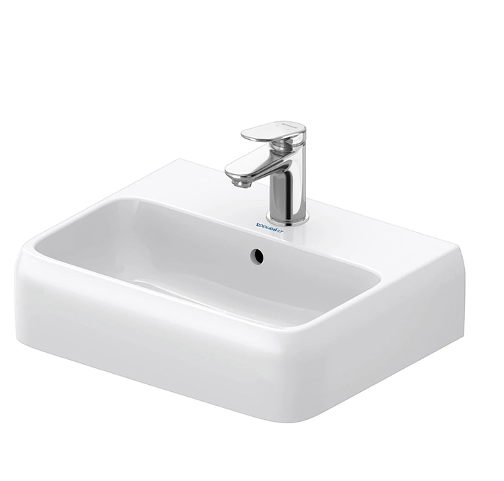Раковина-рукомойник Duravit Qatego 450x350 мм с 1 отверстием для смесителя 0746450000