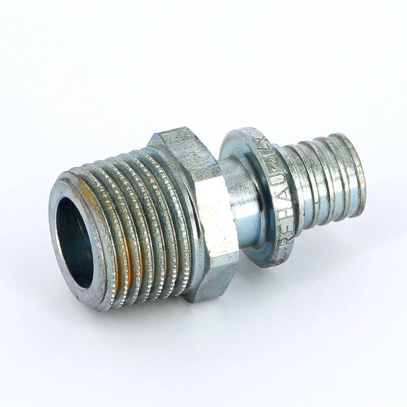 Муфта надвижная REHAU Rautitan MX 14х1/2 с наружной резьбой латунь 12350801001