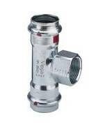 Тройник Viega Prestabo с SC-Contur ВР 15x1/2x15 мм 558888