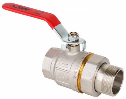 Кран шаровой Hogert Technik Premium 1 1/2 НВ PN 40 ручка-рычаг с полусгоном BV52008