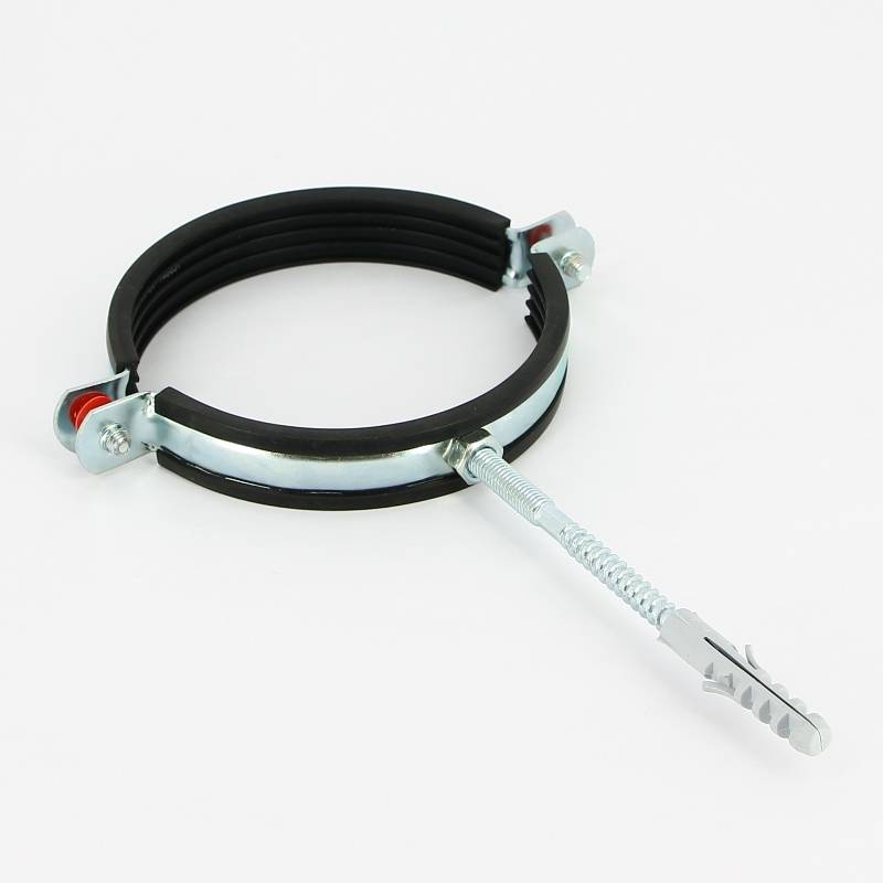 Хомут с резиновым уплотнителем, шпилькой и дюбелем Uni-Fitt 4 дюйма (107-116 мм) 850U0800