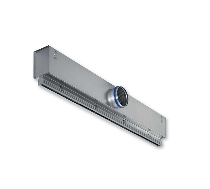 Диффузор щелевой Trox VSD50 двухщелевой 1200x158 мм со статической камерой RAL9002 VSD50-2-AS/1200x158/C2/B00/P1/RAL9002