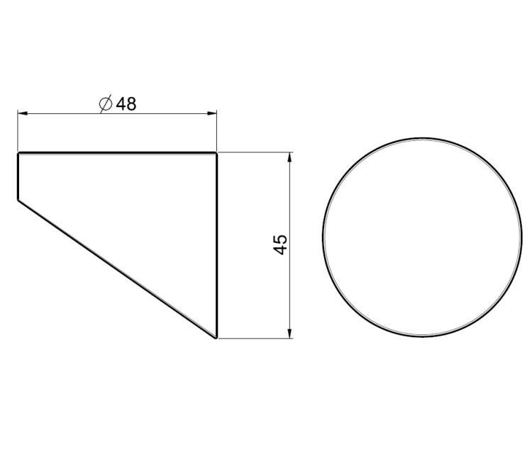 Ручка Fima Carlo Frattini Slide цвет Legno Noce F1420LS