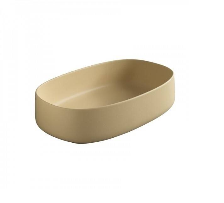 Раковина накладная Artceram Cognac 550x350x145 мм Zync yellow COL003 12 00