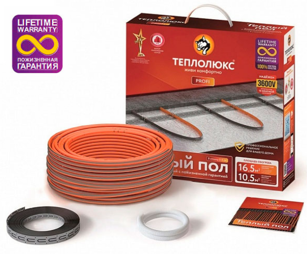 Кабель нагревательный Теплолюкс ProfiRoll 71,5 м 1260 Вт 2206152