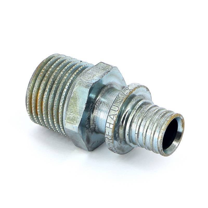 Муфта надвижная REHAU Rautitan MX 14х1/2 с наружной резьбой латунь 12350801001